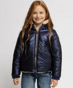 Meisjes jas blauw