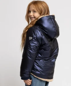 Meisjes jas blauw