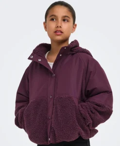 Meisjes jas bordeaux