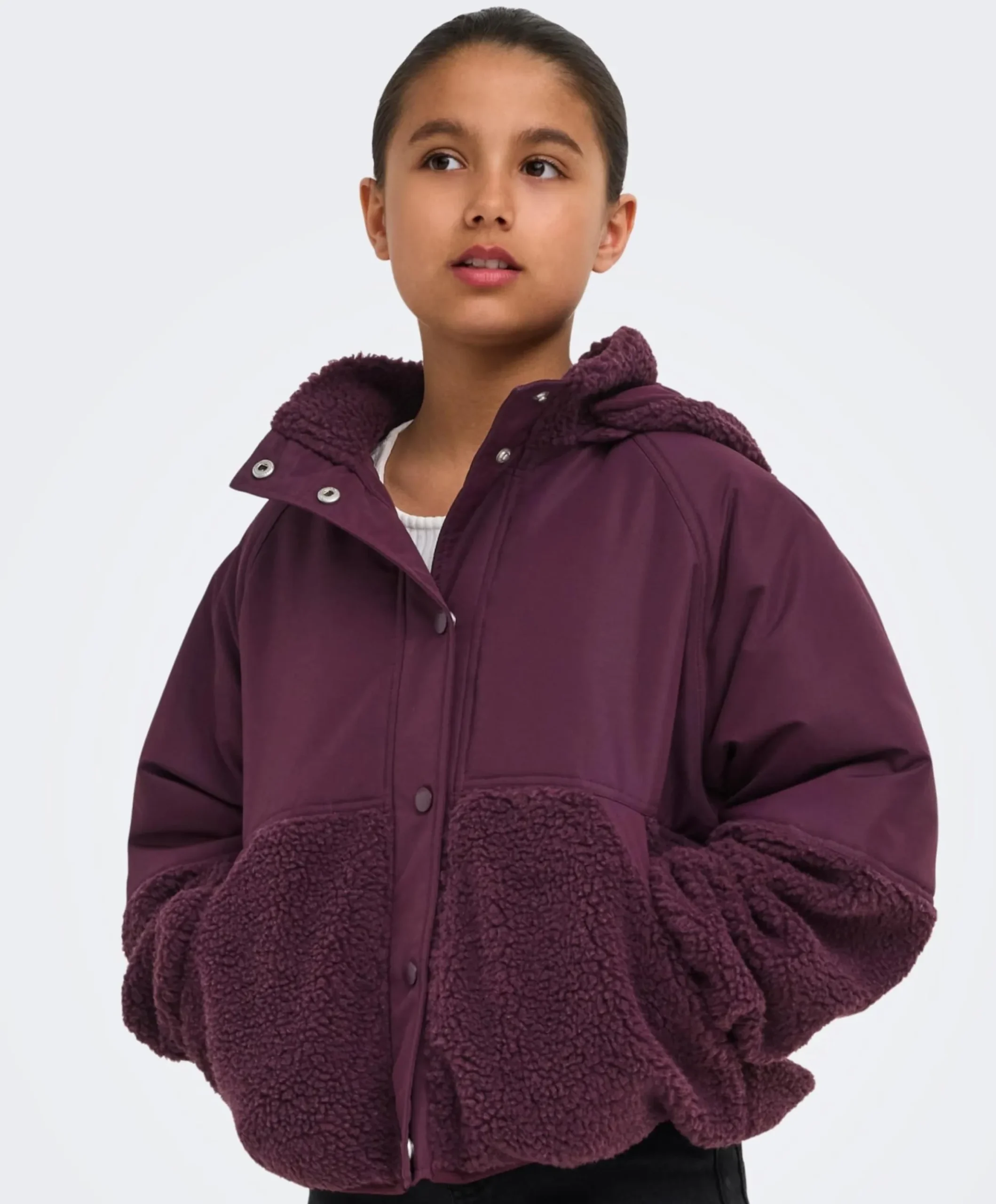 Meisjes jas bordeaux