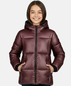 Meisjes jas bordeaux