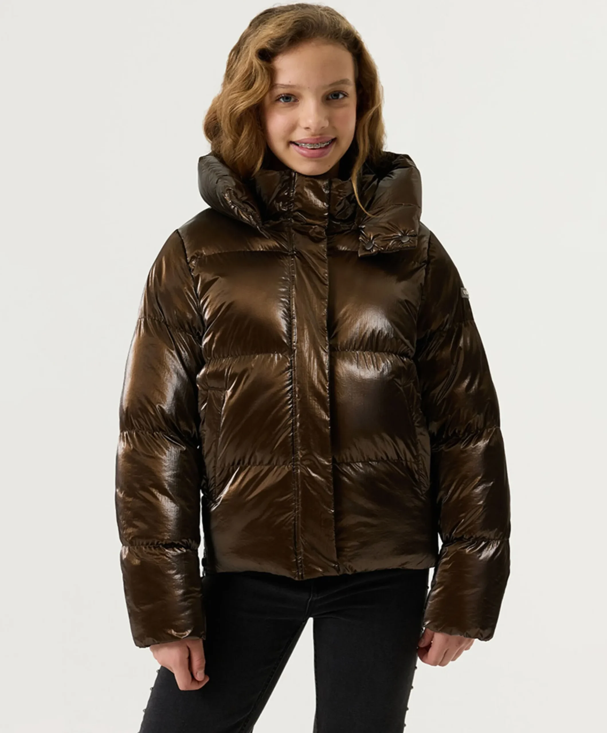 Meisjes jas bruin