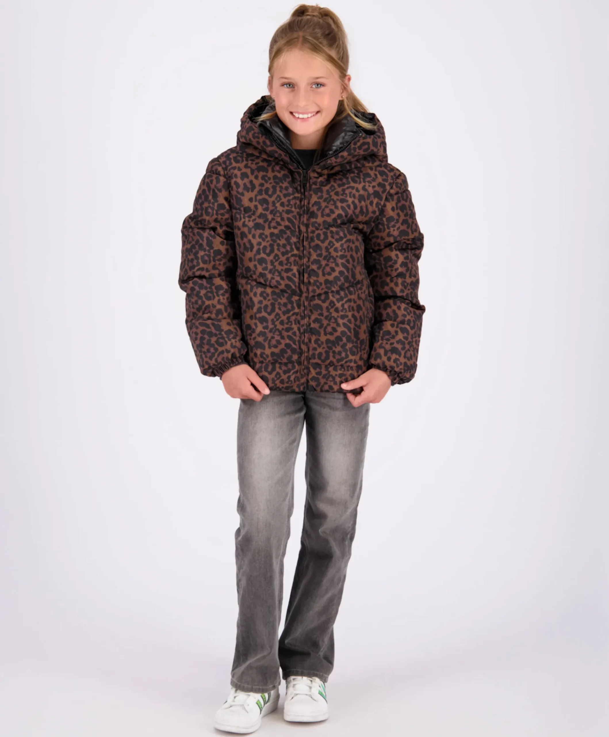 Meisjes jas bruin
