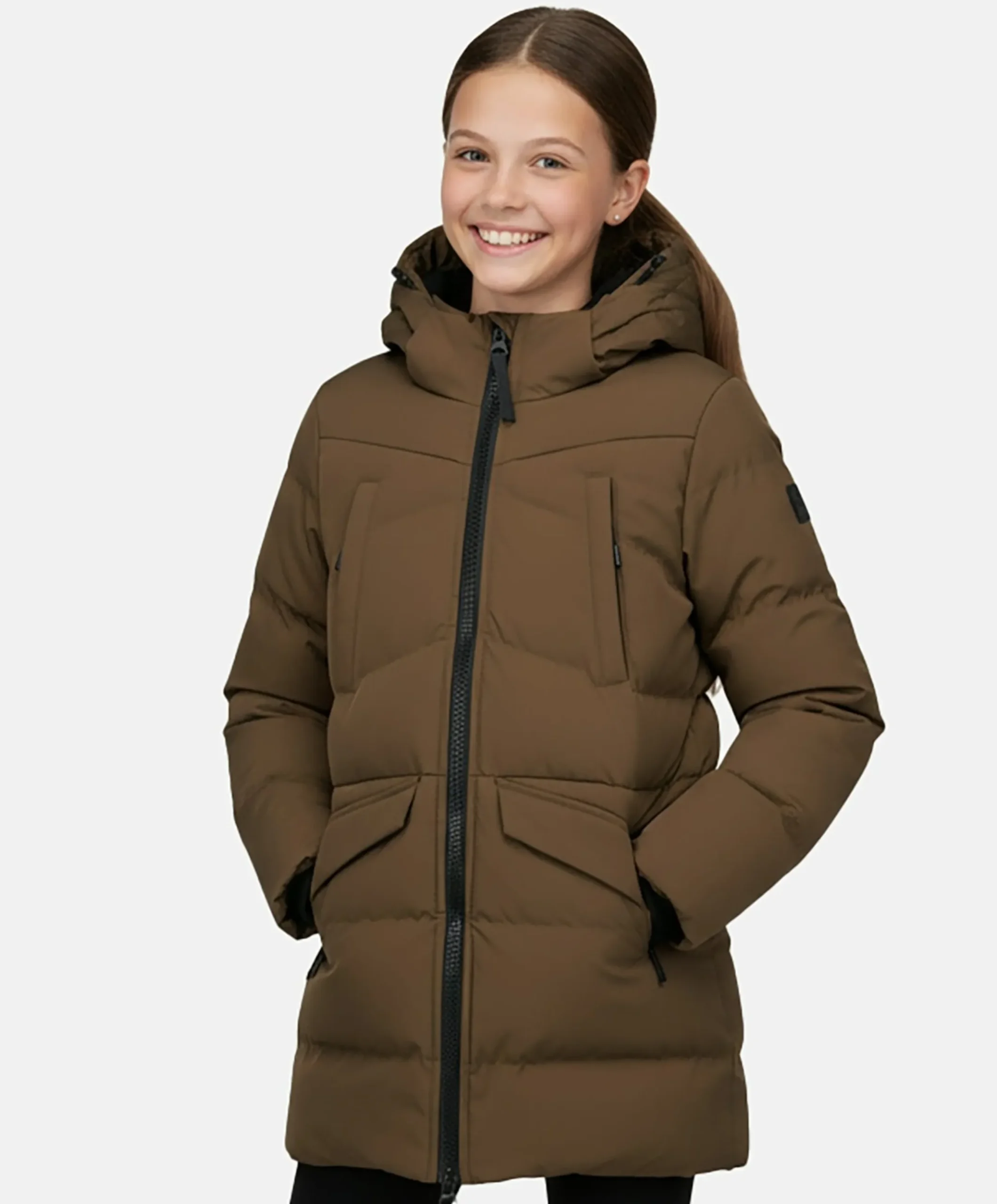 Meisjes jas bruin