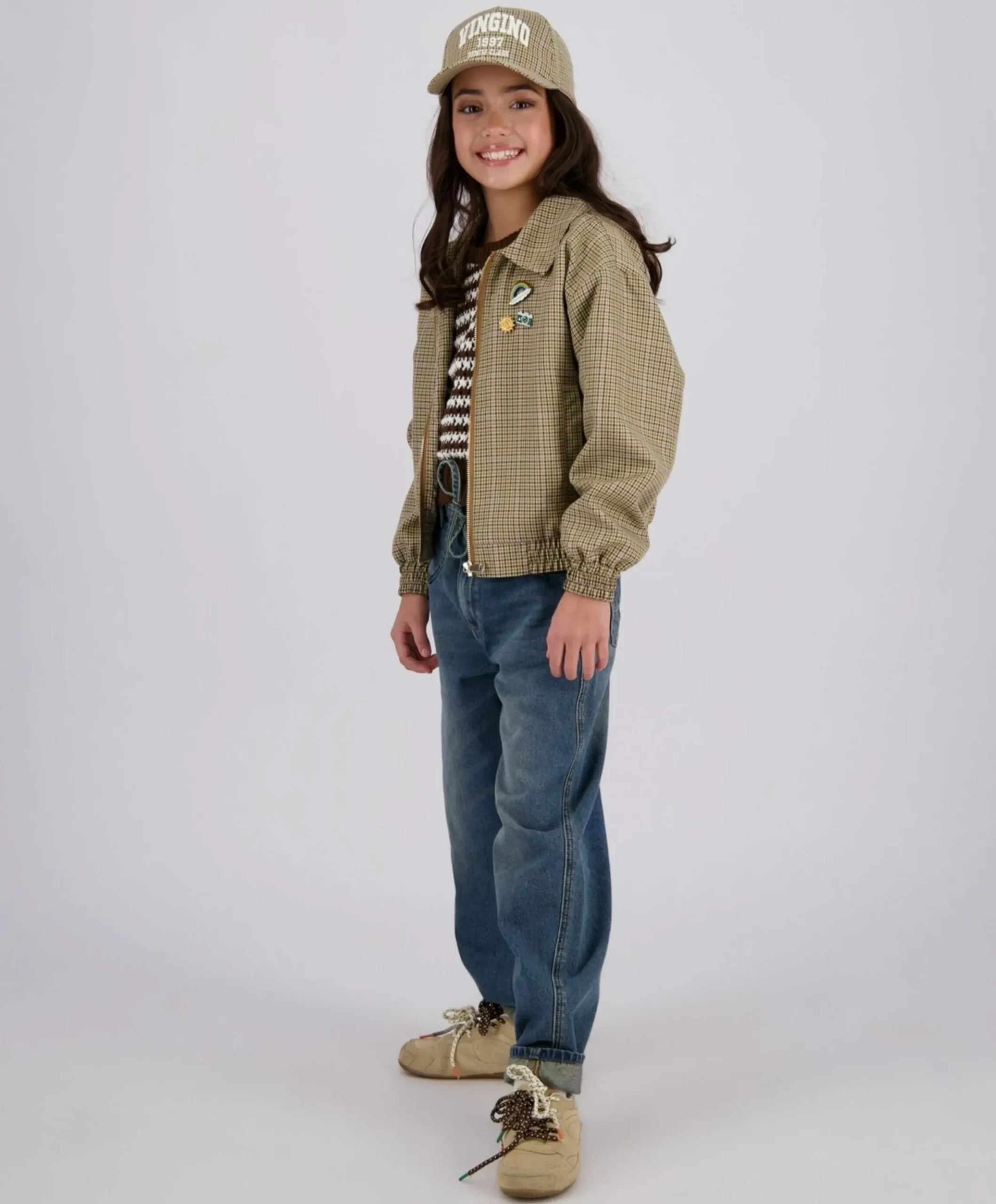 Meisjes jas bruin