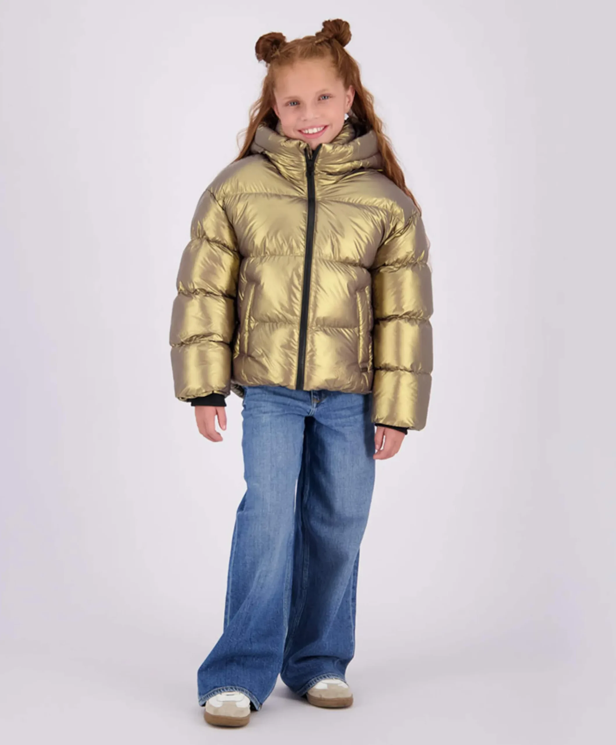 Meisjes jas goud