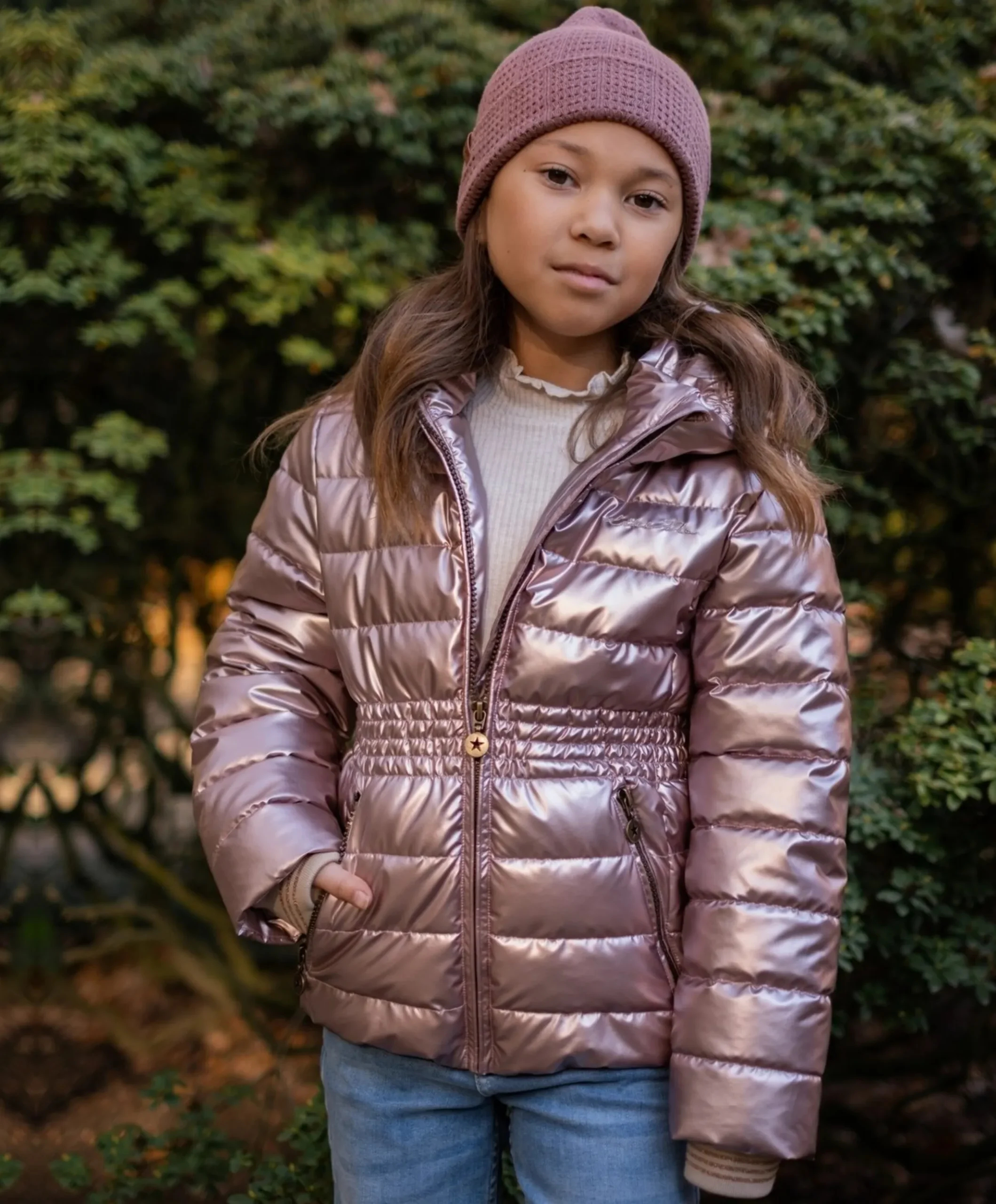 Meisjes jas roze