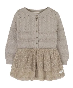 Meisjes jurk beige