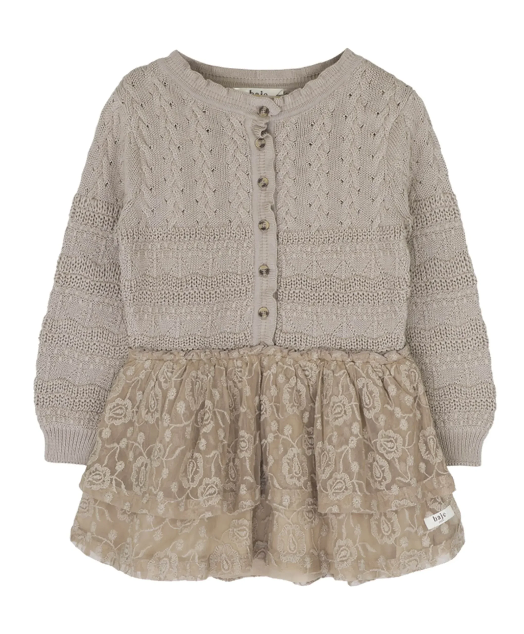 Meisjes jurk beige