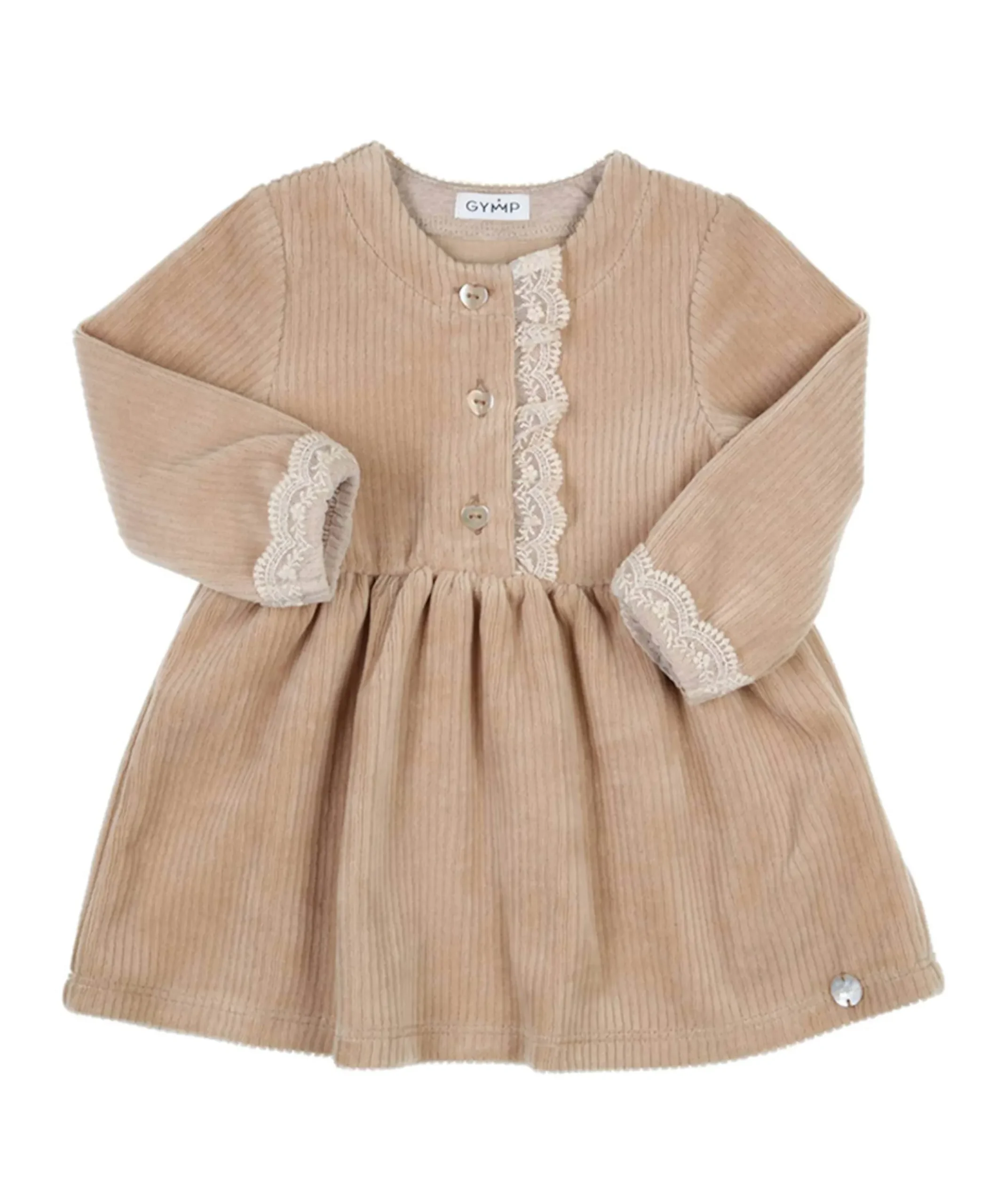 Meisjes jurk beige