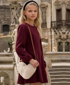 Meisjes jurk bordeaux
