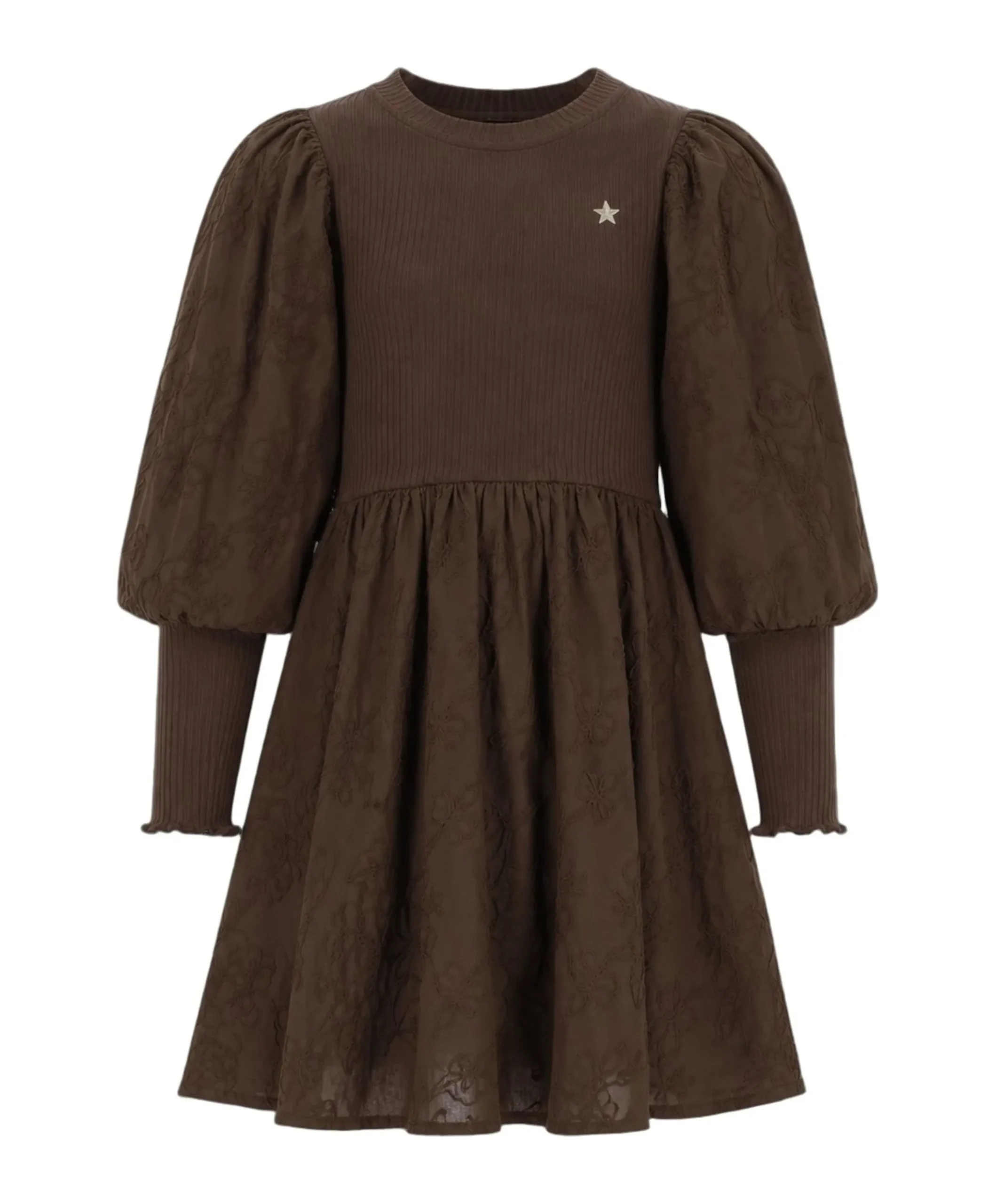 Meisjes jurk bruin