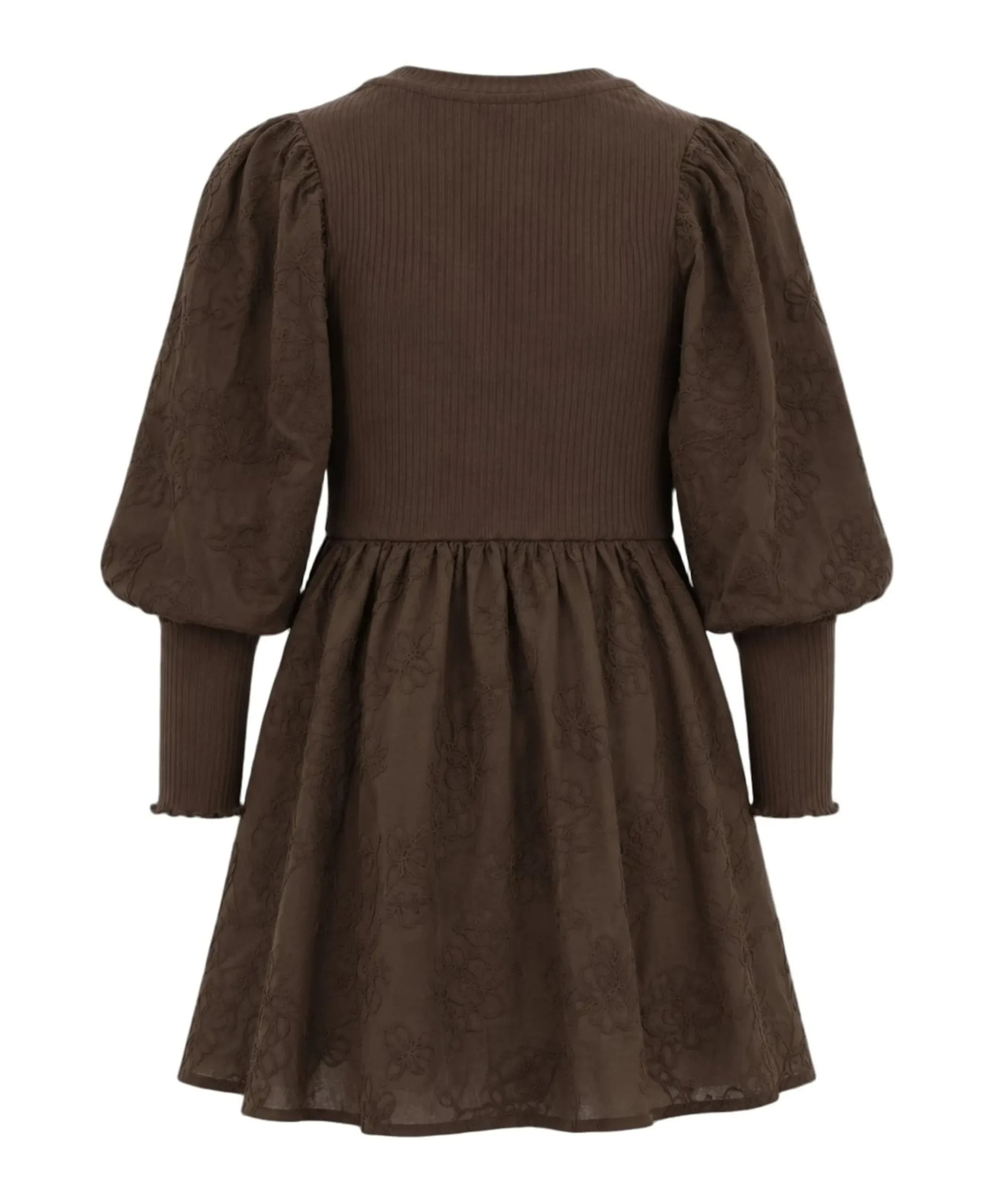 Meisjes jurk bruin