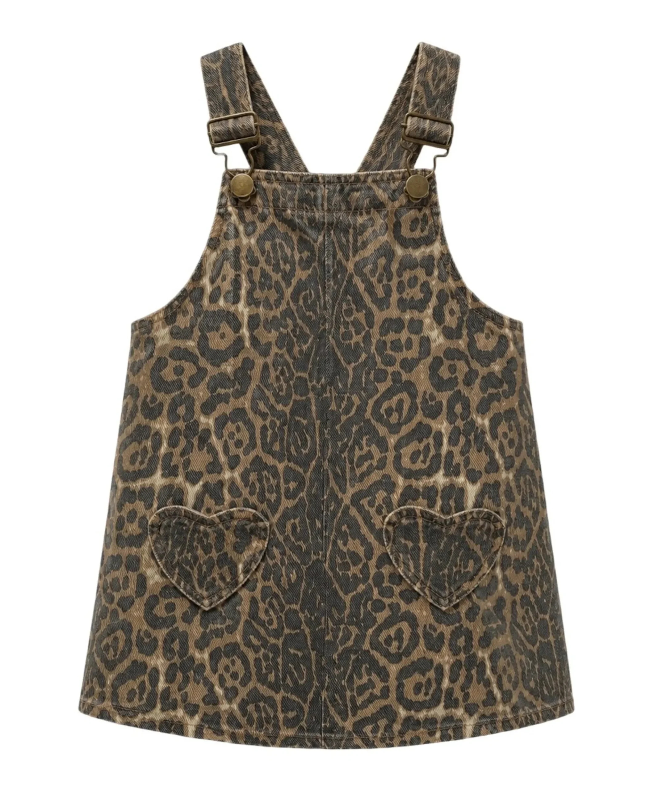 Meisjes jurk bruin