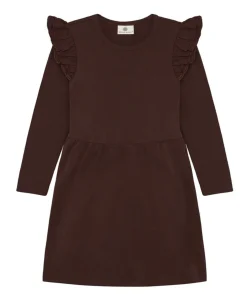 Meisjes jurk bruin