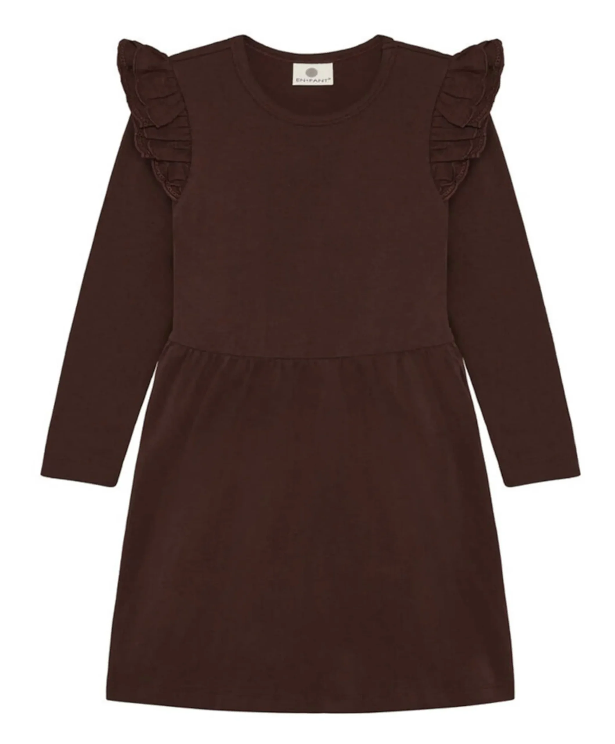 Meisjes jurk bruin