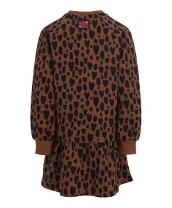 Meisjes jurk bruin