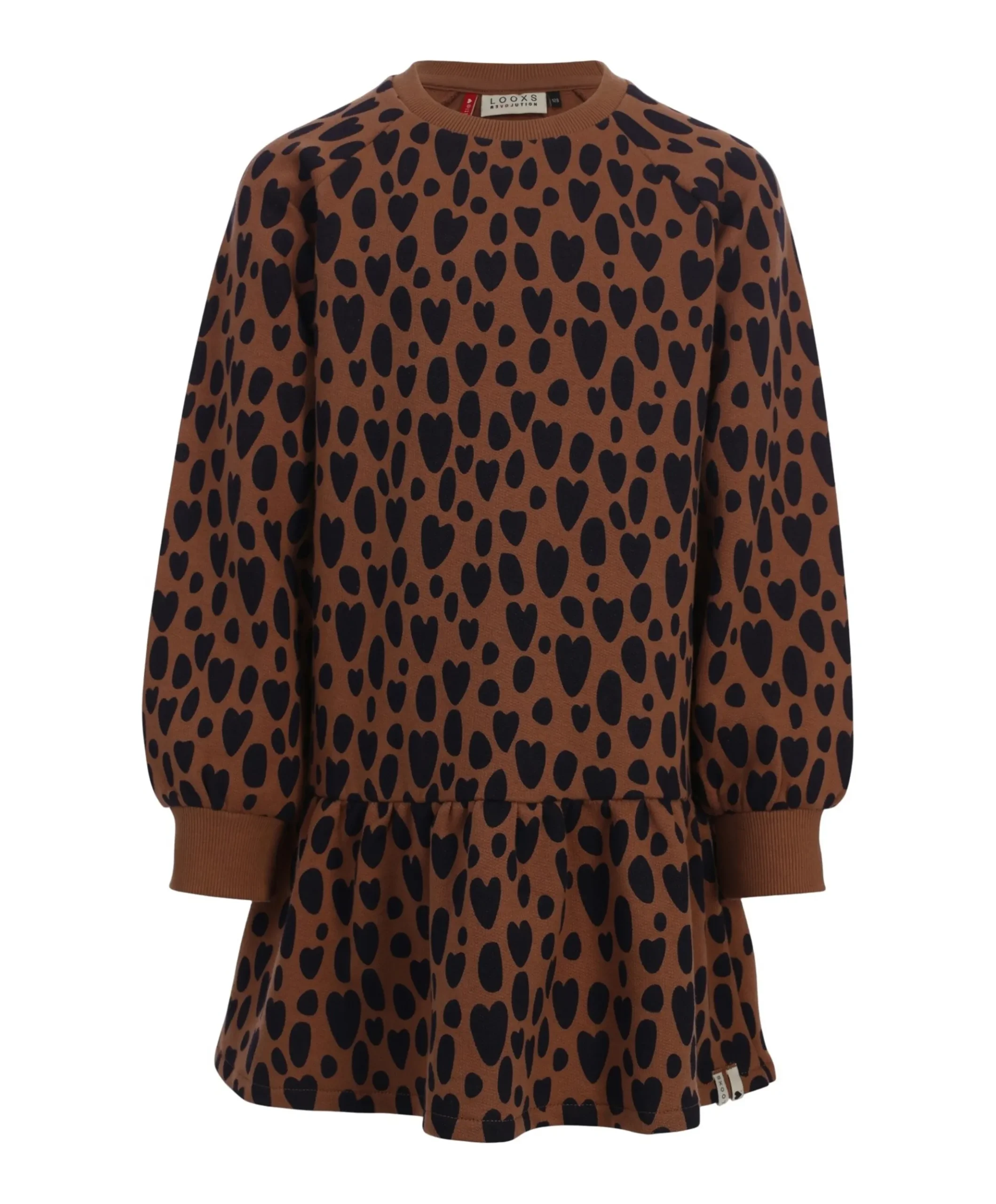 Meisjes jurk bruin