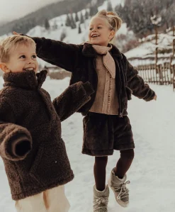 meisjes korte broek bruin