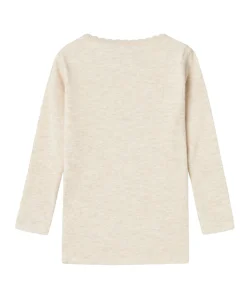 Meisjes longsleeve beige