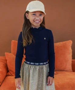 Meisjes longsleeve blauw