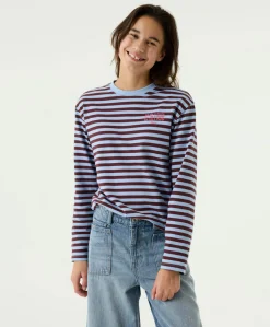 Meisjes longsleeve blauw
