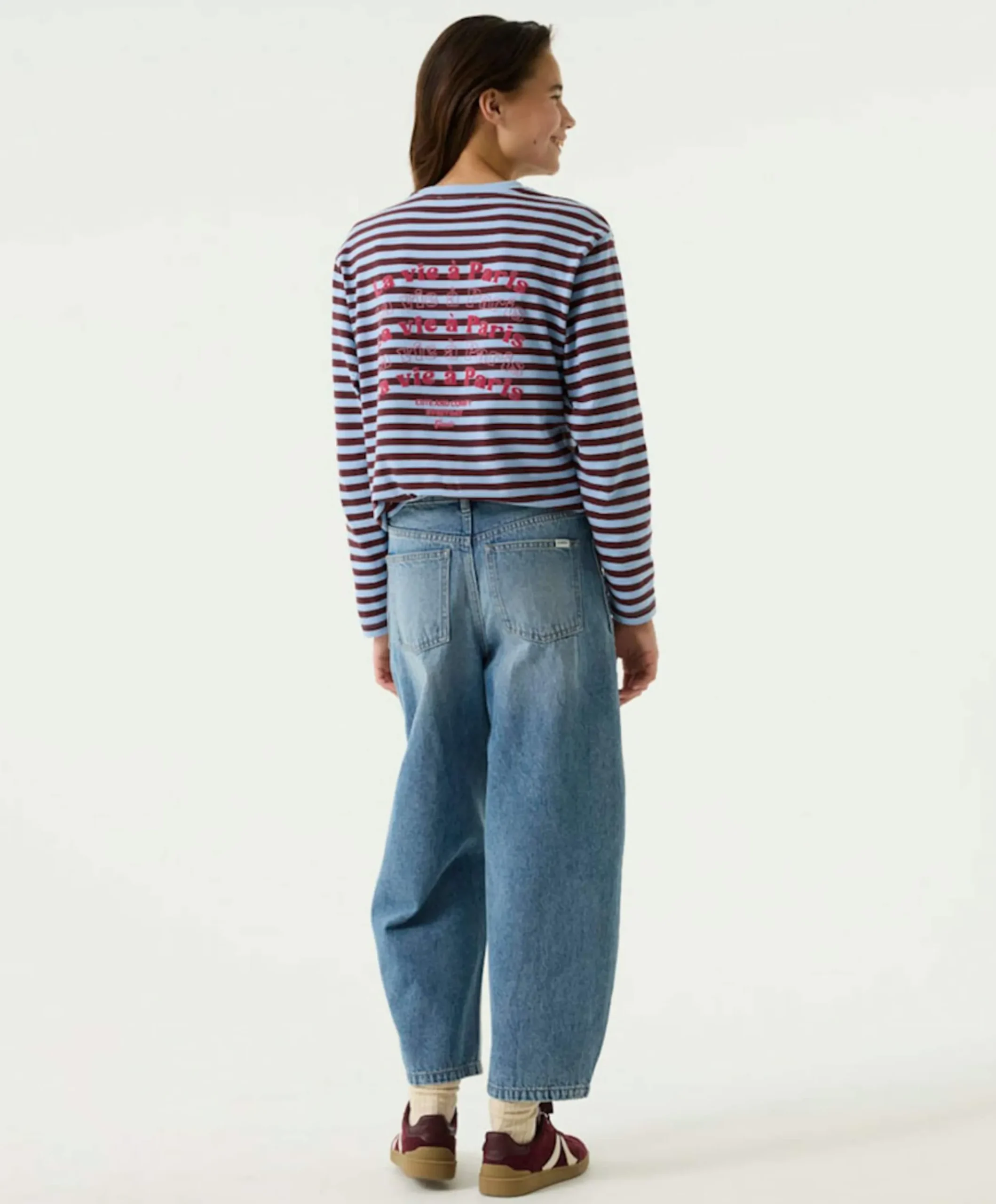 Meisjes longsleeve blauw