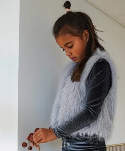 Meisjes longsleeve blauw