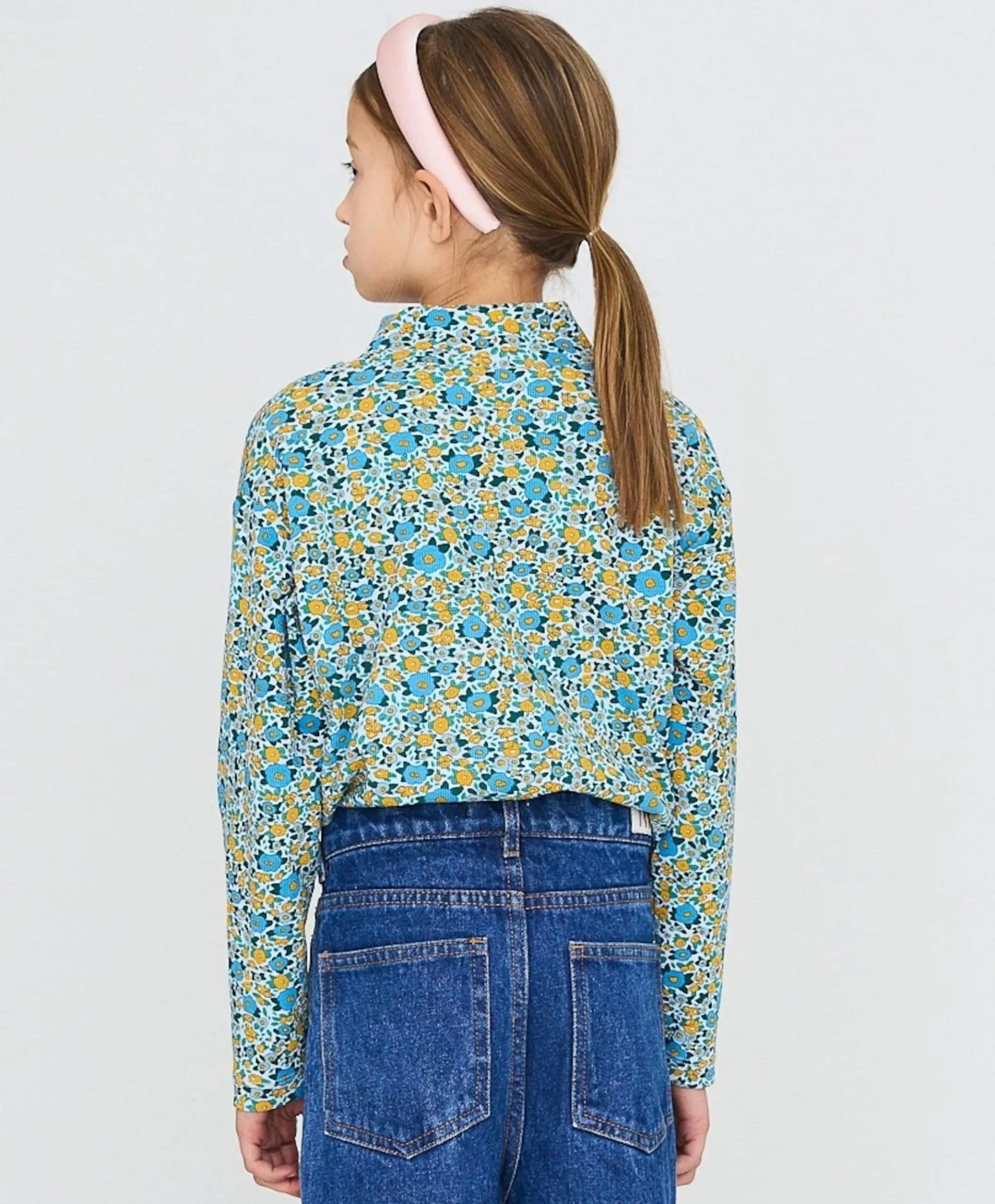 Meisjes longsleeve blauw