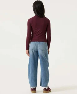 Meisjes longsleeve bordeaux
