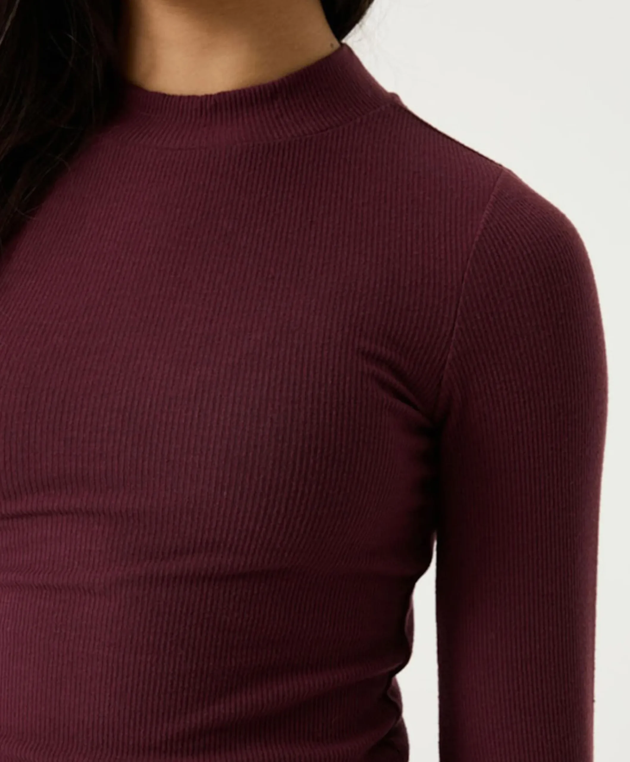 Meisjes longsleeve bordeaux
