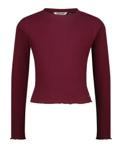 Meisjes longsleeve bordeaux