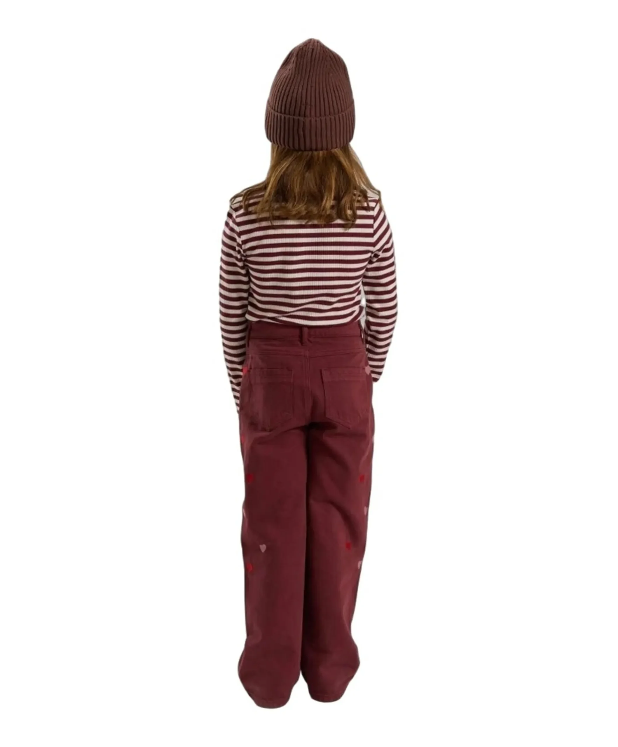 Meisjes longsleeve bordeaux