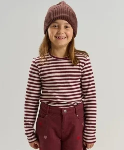 Meisjes longsleeve bordeaux