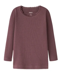 Meisjes longsleeve bordeaux