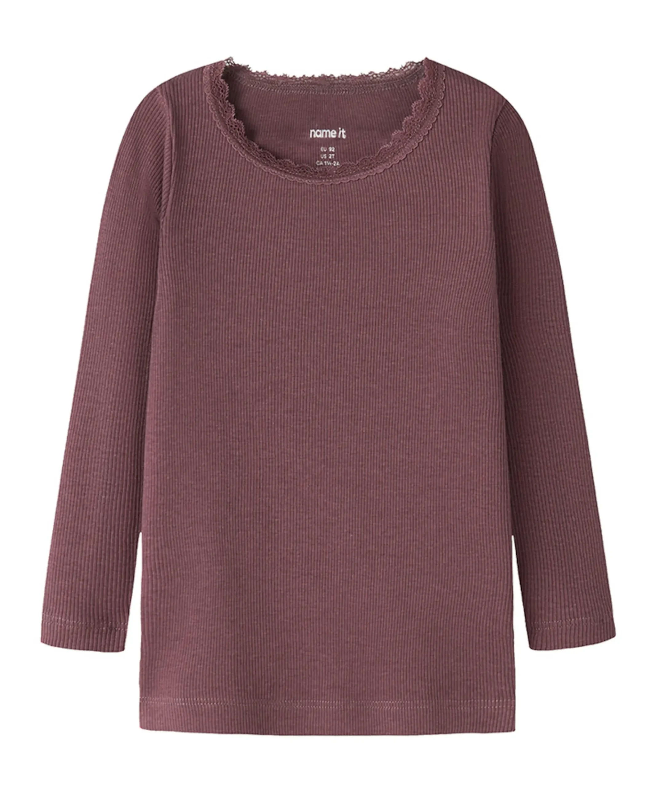 Meisjes longsleeve bordeaux