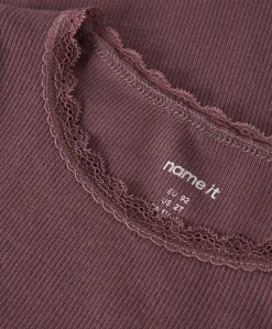 Meisjes longsleeve bordeaux