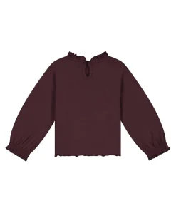Meisjes longsleeve bordeaux