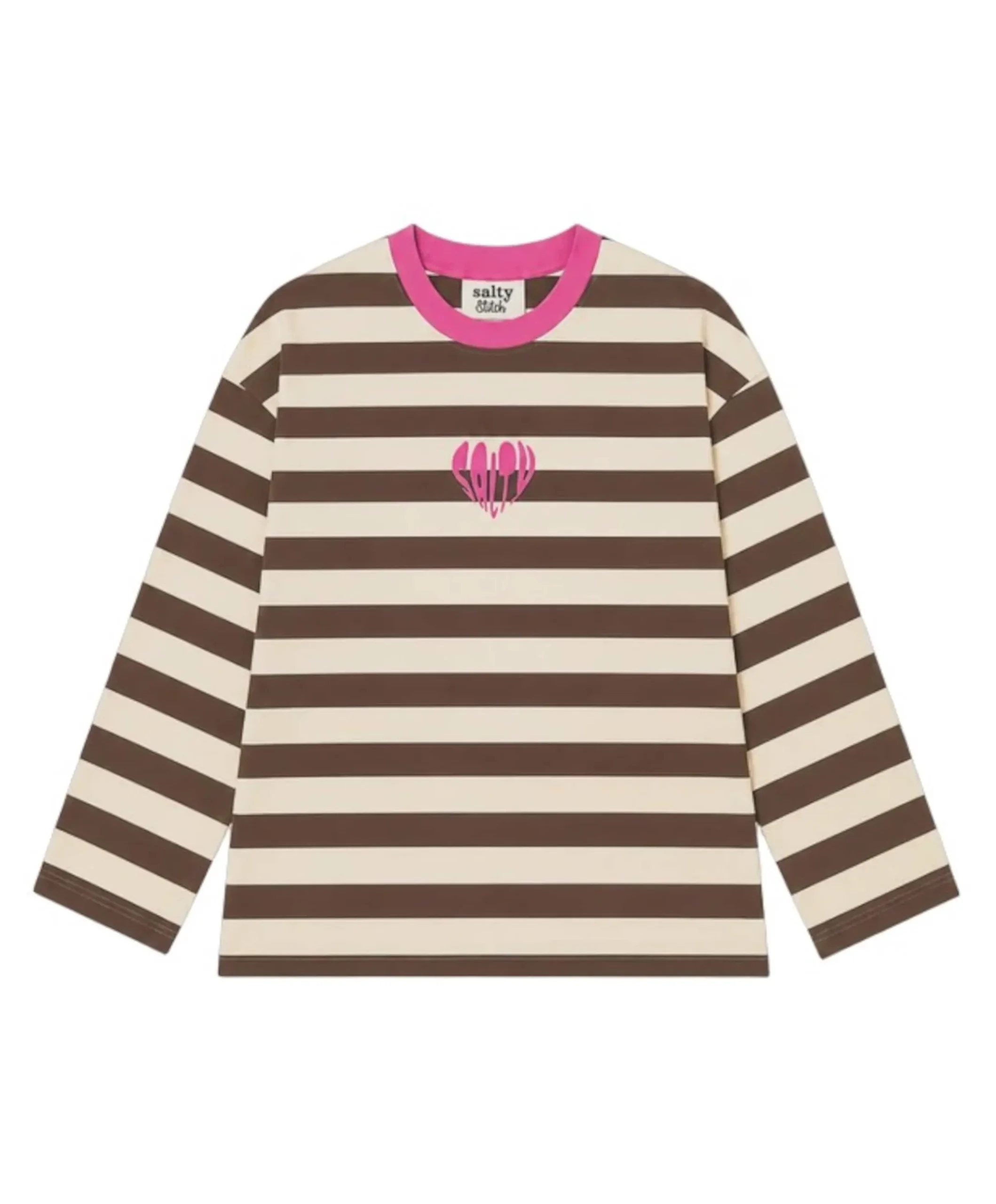 Meisjes longsleeve bruin