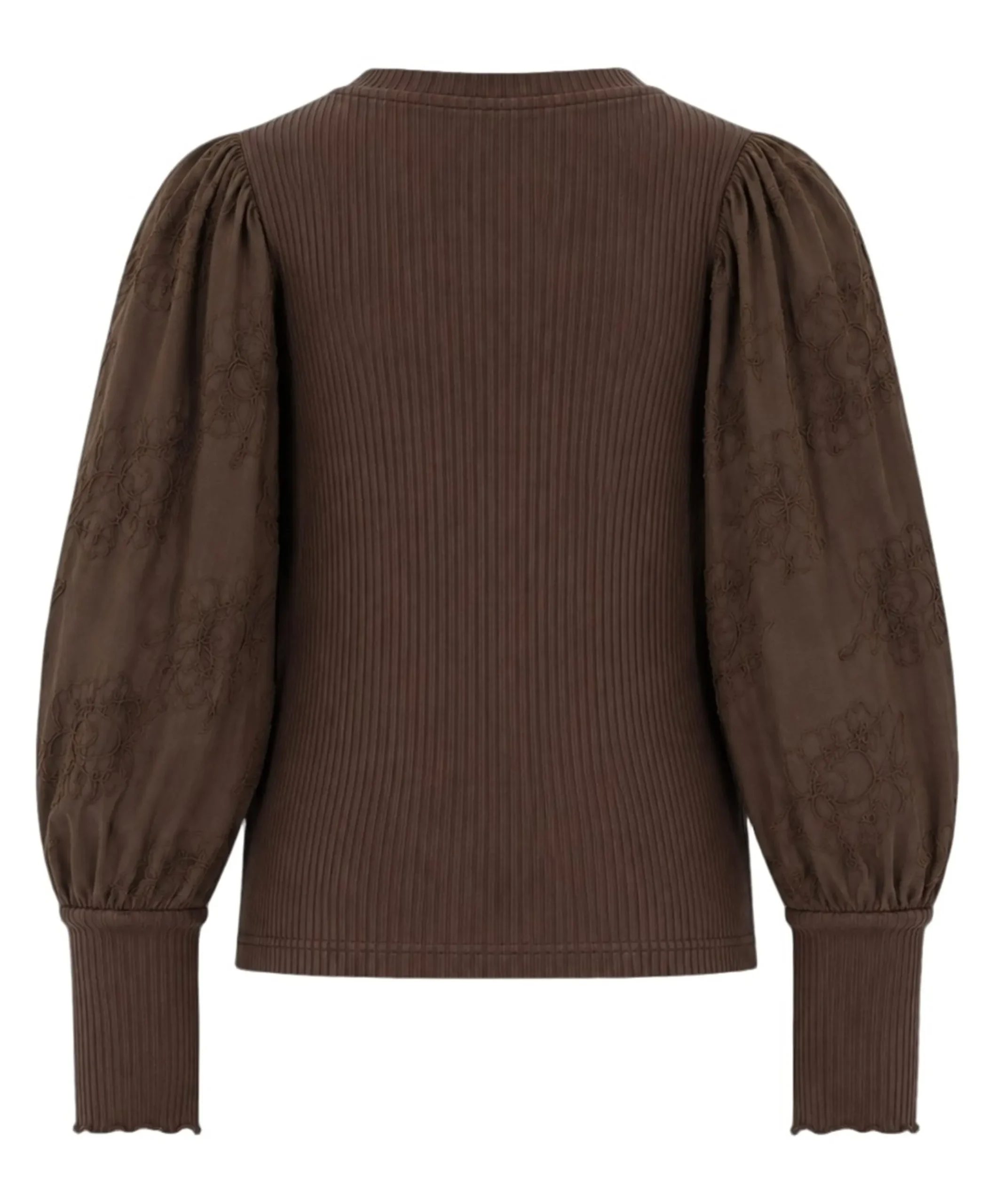 Meisjes longsleeve bruin