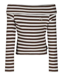 Meisjes longsleeve bruin
