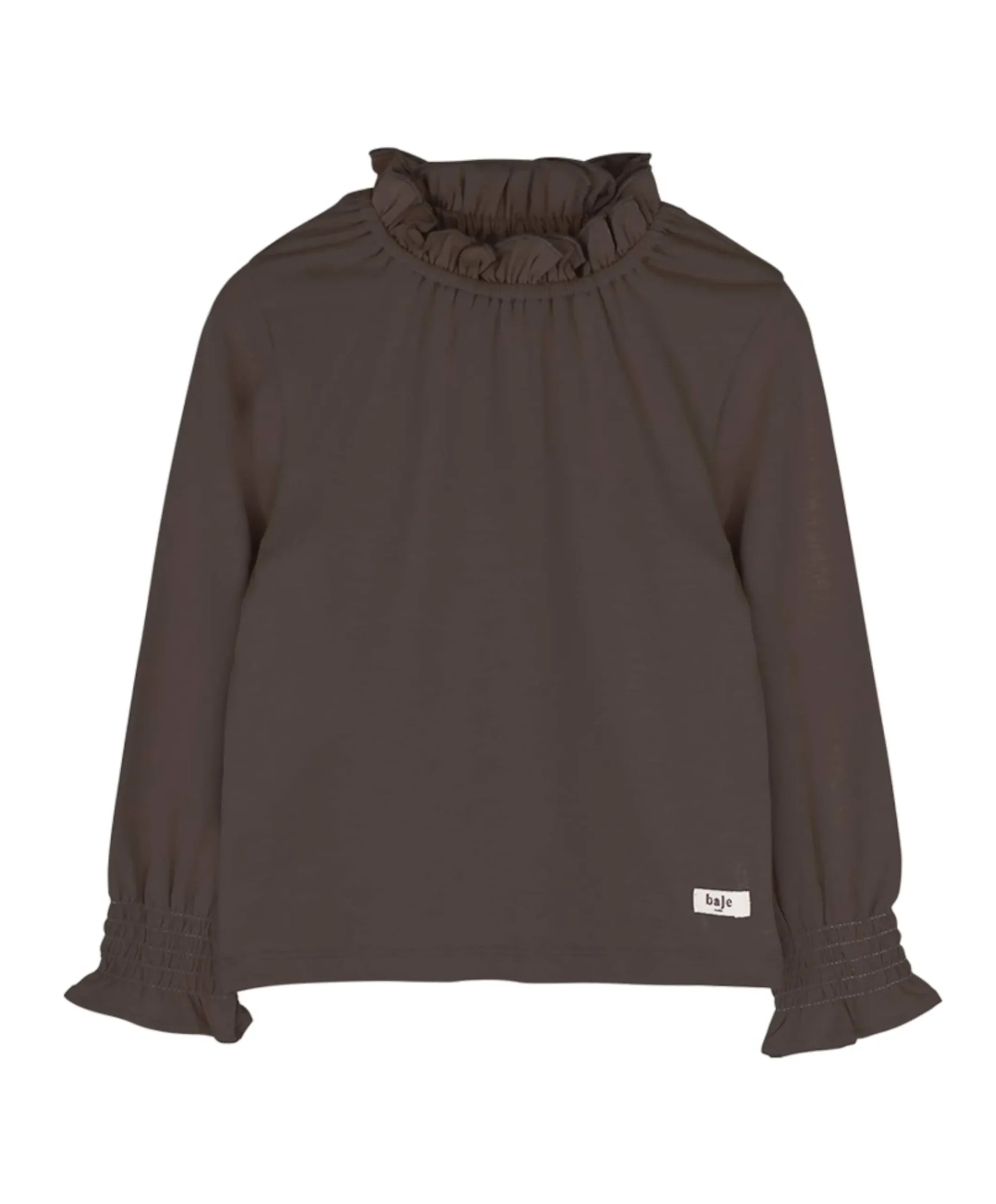 Meisjes longsleeve bruin