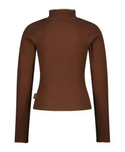 Meisjes longsleeve bruin