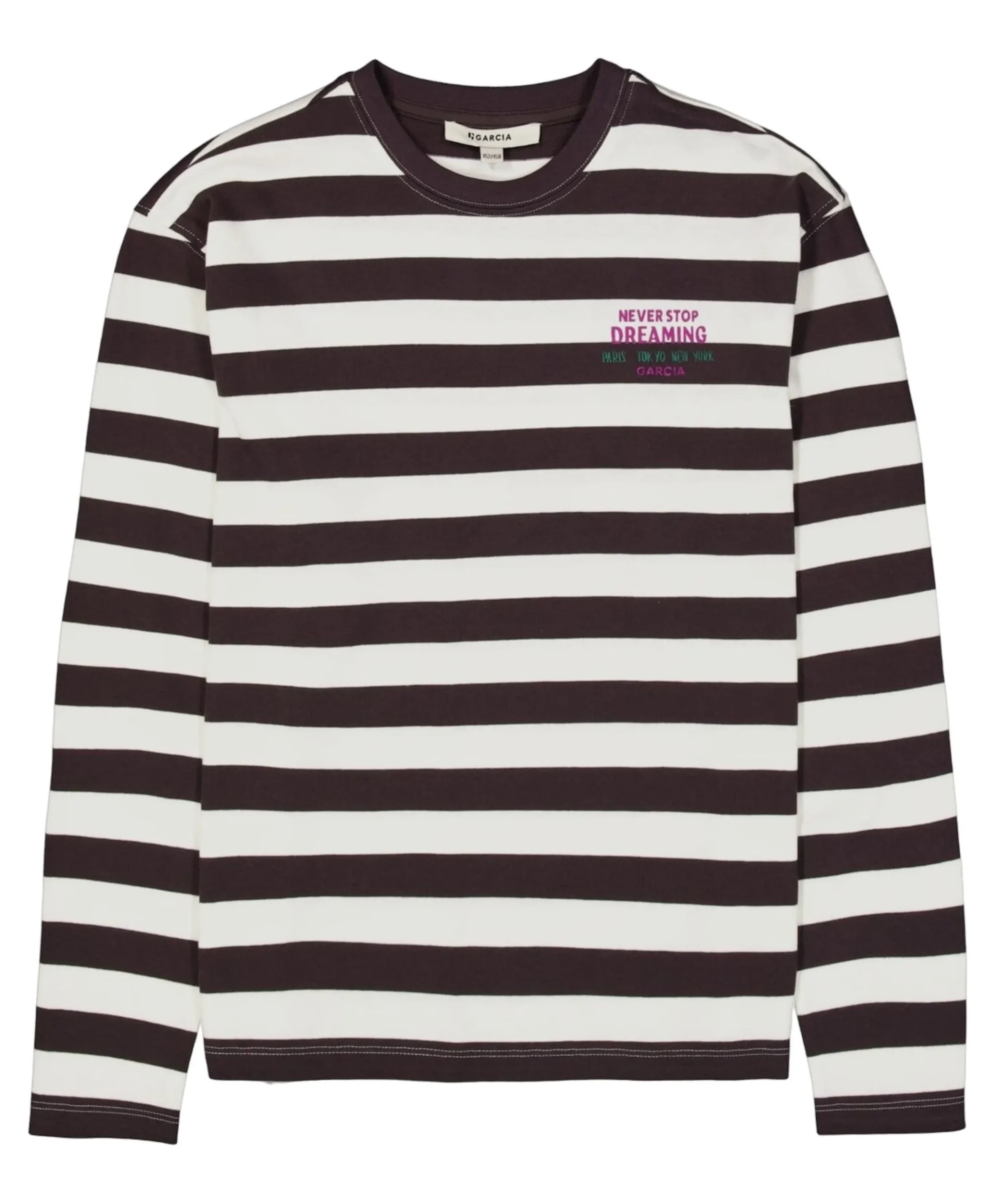 Meisjes longsleeve bruin