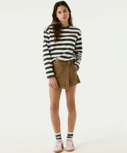 Meisjes longsleeve bruin