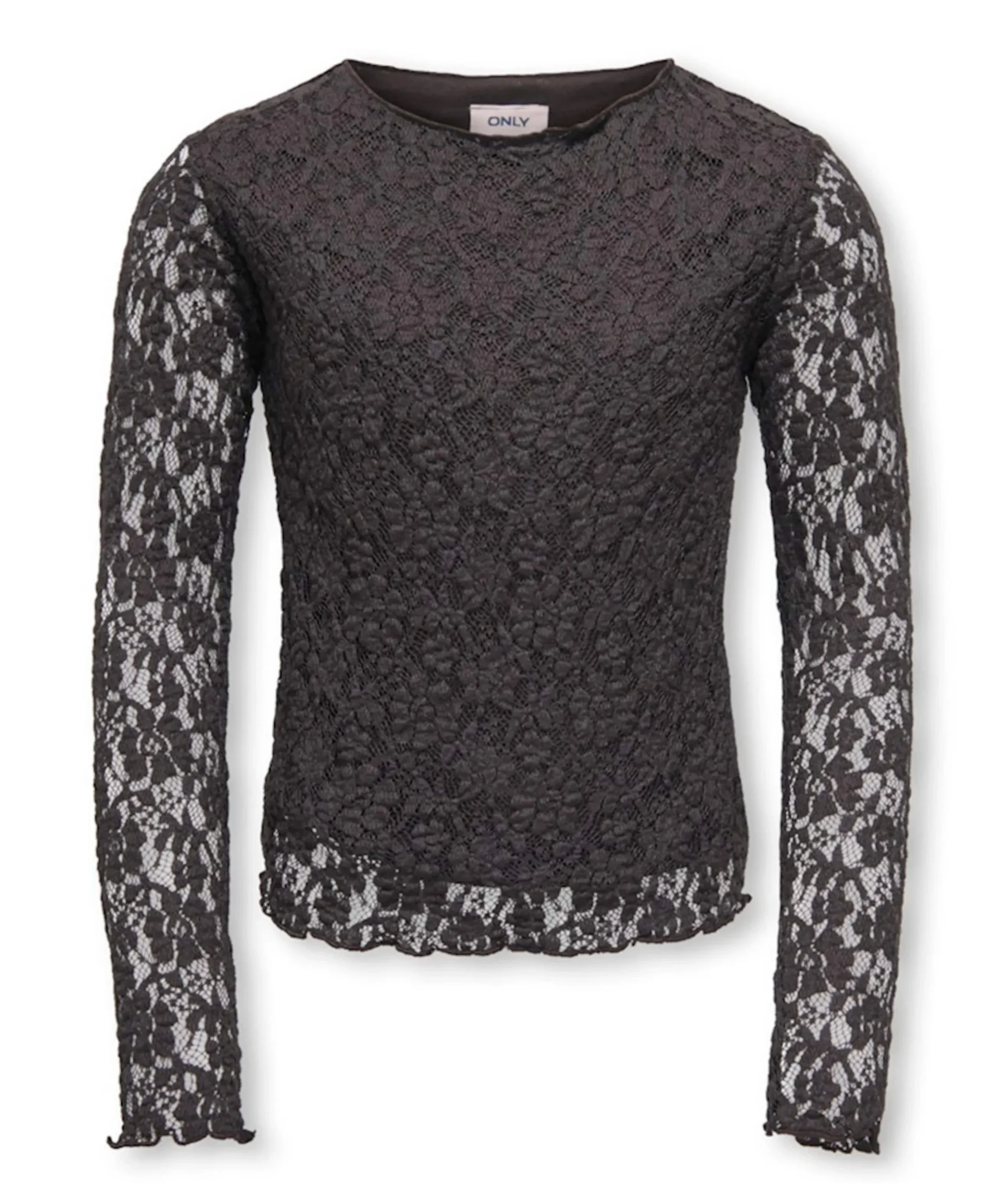 Meisjes longsleeve bruin