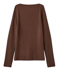 Meisjes longsleeve bruin