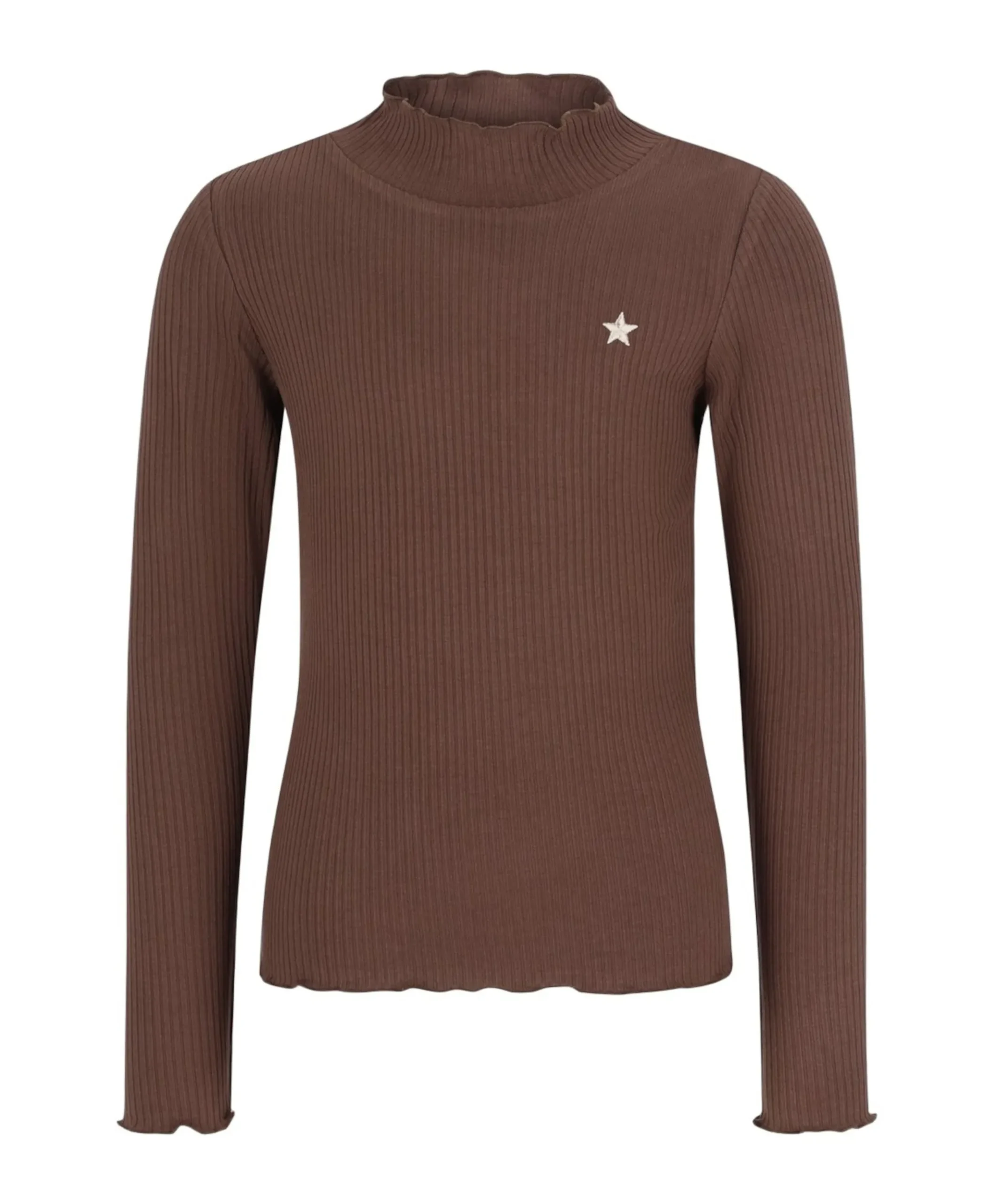 Meisjes longsleeve bruin