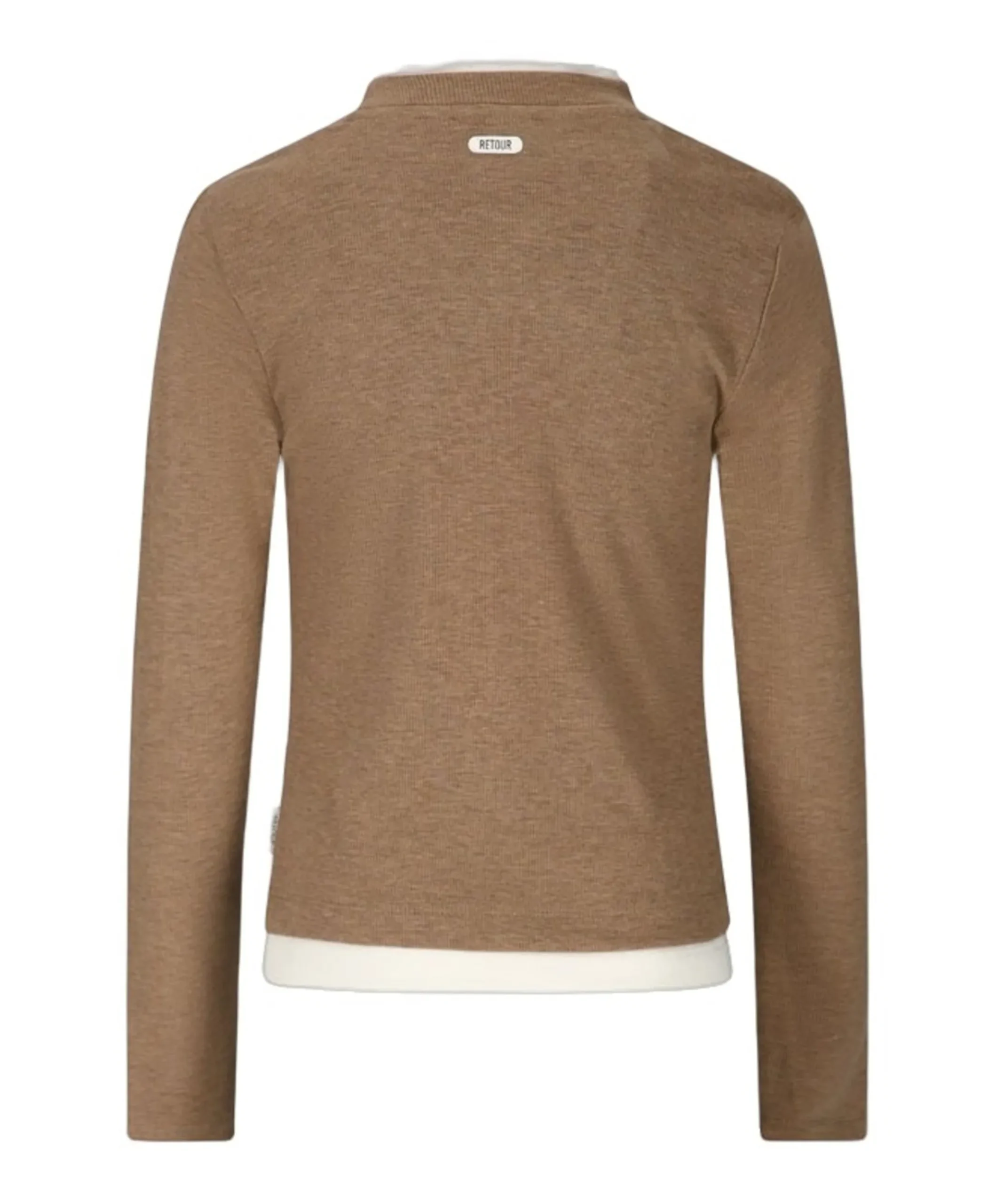 Meisjes longsleeve bruin