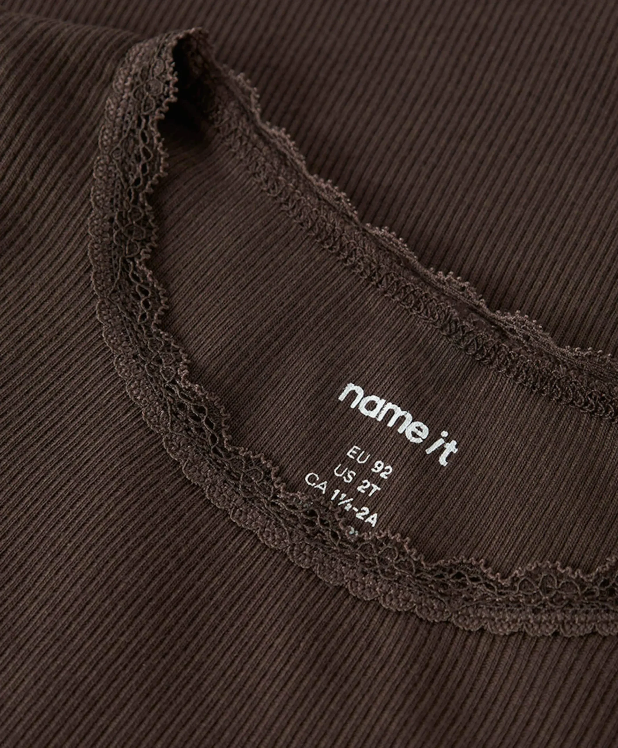 Meisjes longsleeve bruin